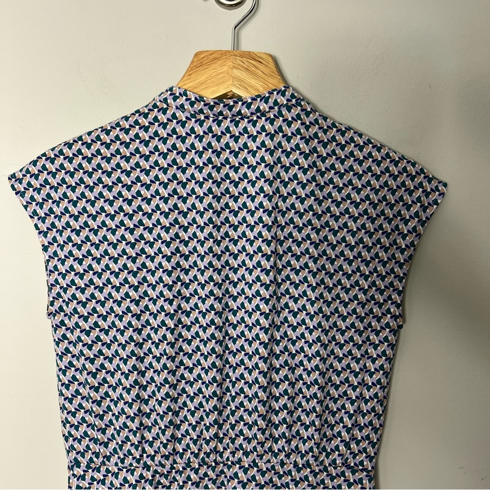 Boden Cotton Modal Printed Easy Jersey Knit Dress Sleeveless Size 4P 1020 - Picture 7 of 9